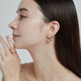 ciite' シーテ ピアス（両耳用） 【 金属アレルギー対応 】 ぷっくりピアス サージカルステンレス (両耳用)