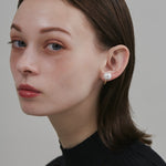 ciite' シーテ イヤリング 【 金属アレルギー対応 】 シンプルパールイヤリング サージカルステンレス (両耳用)