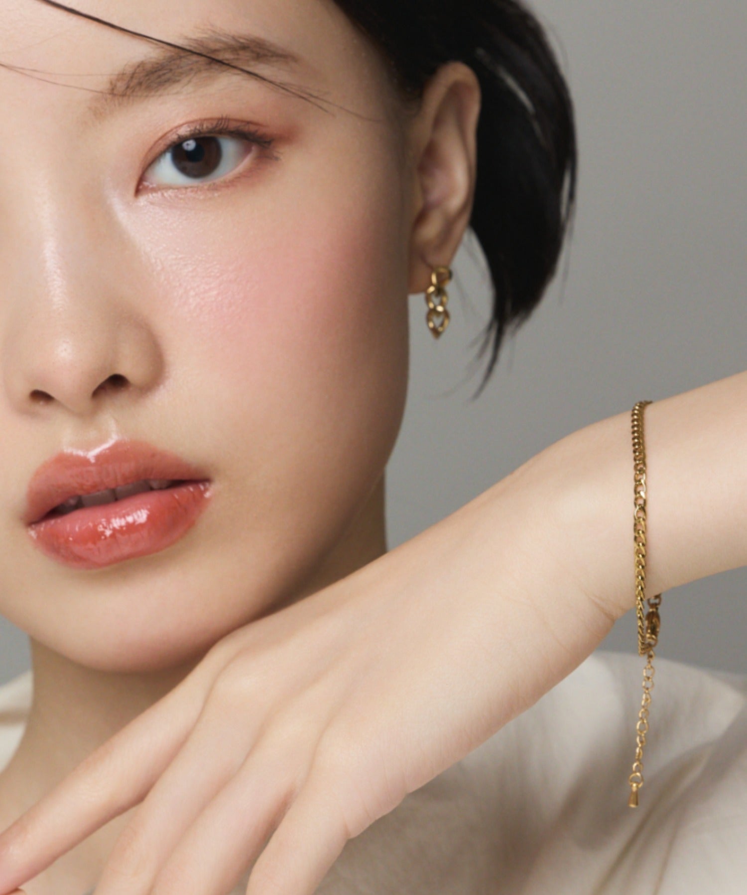 ciite' シーテ ピアス（両耳用） 【 金属アレルギー対応 】 チェーンモチーフピアス サージカルステンレス (両耳用)