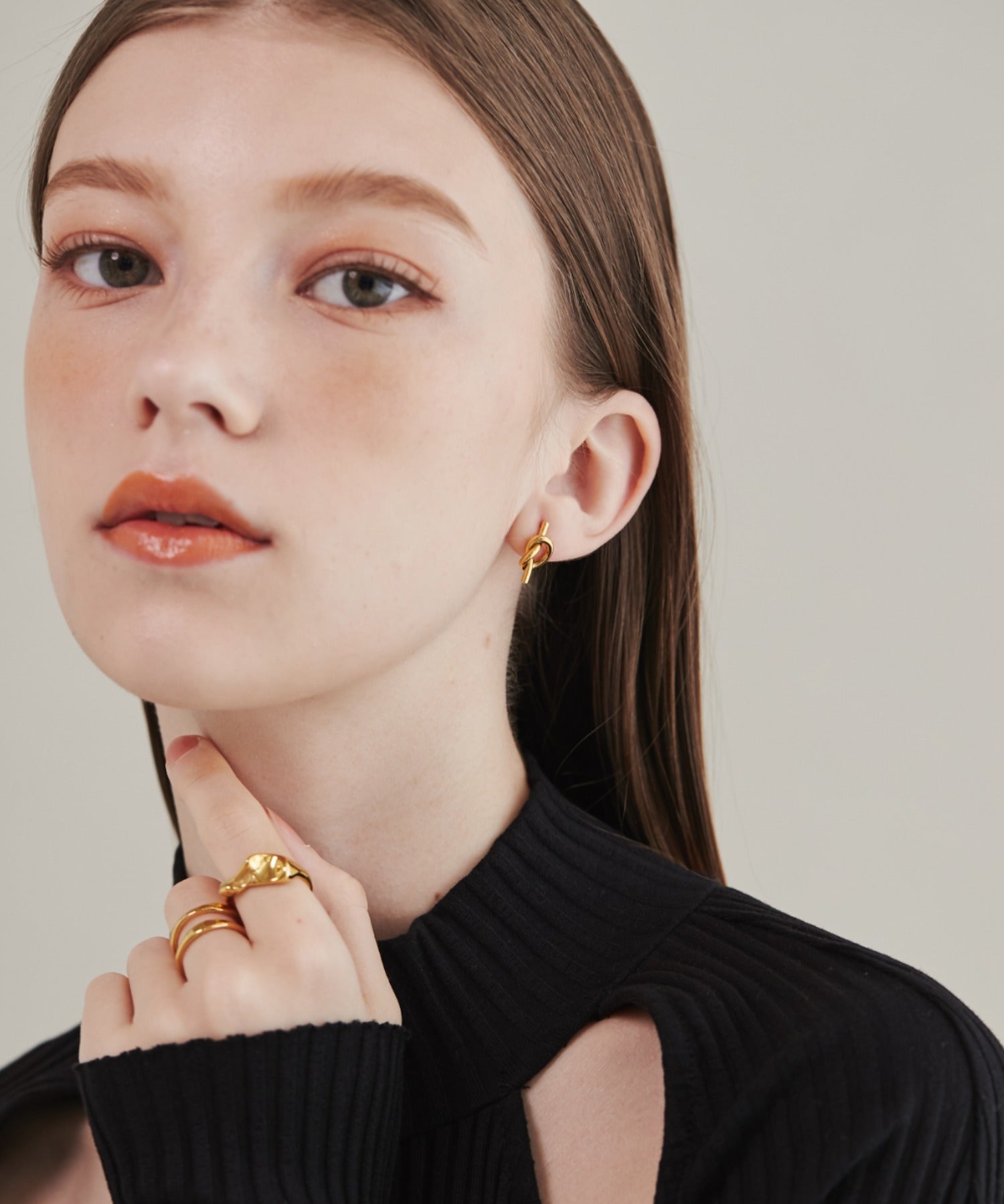 ciite' シーテ ピアス（両耳用） 【 金属アレルギー対応 】 ノットピアス サージカルステンレス (両耳用)