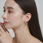 ciite' シーテ ピアス（両耳用） 【 金属アレルギー対応 】 ツイストフープピアス サージカルステンレス (両耳用)