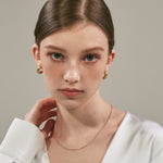 ciite' シーテ ネックレス 【 金属アレルギー対応 】 華奢セミロング シンプルネックレス サージカルステンレス