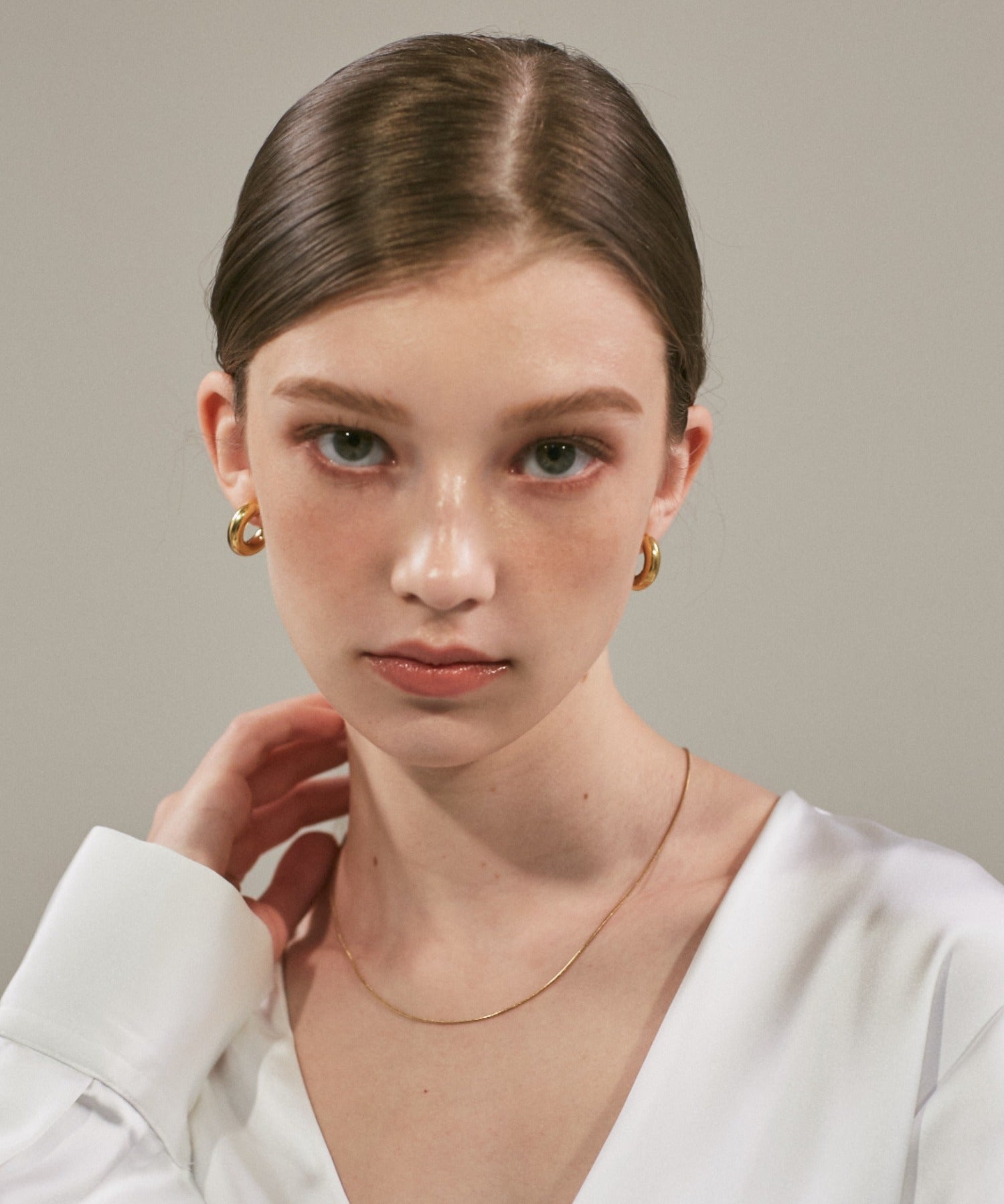 ciite' シーテ ネックレス 【 金属アレルギー対応 】 華奢セミロング シンプルネックレス サージカルステンレス