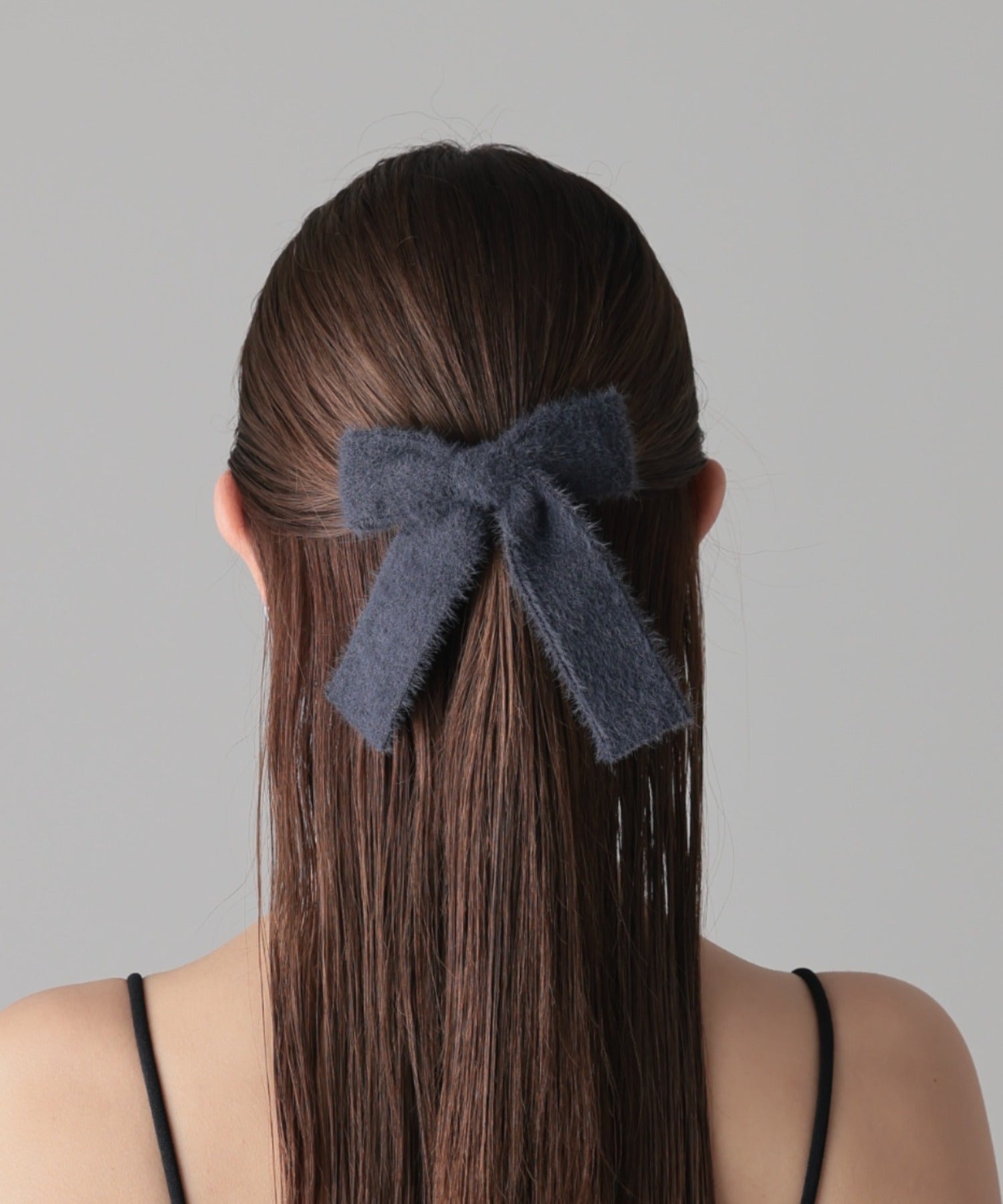 ciite' シーテ バレッタ/ヘアクリップ ファーライク リボン バレッタ