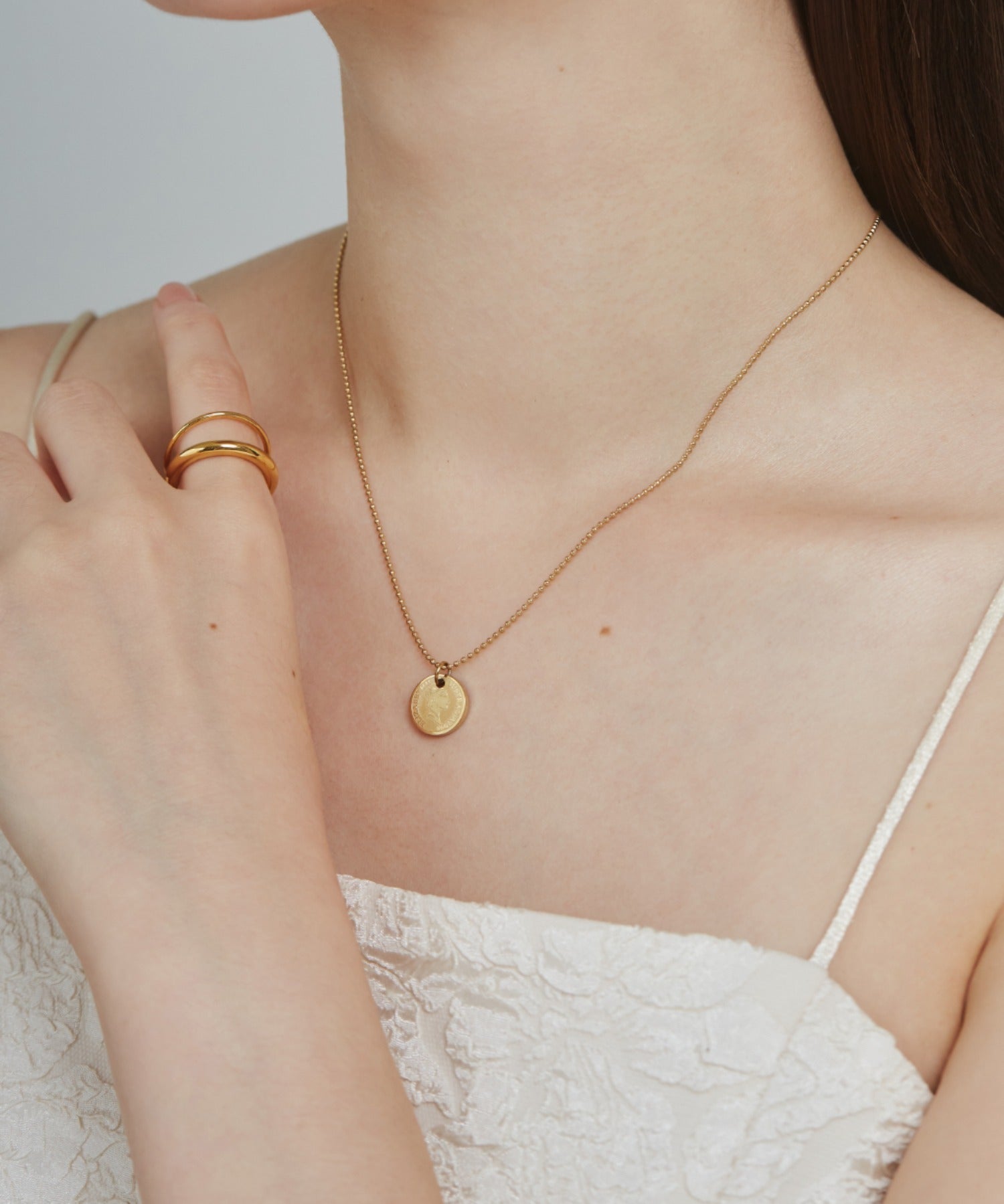 ciite' シーテ ネックレス 【 金属アレルギー対応 】 エリザベスコインネックレス サージカルステンレス