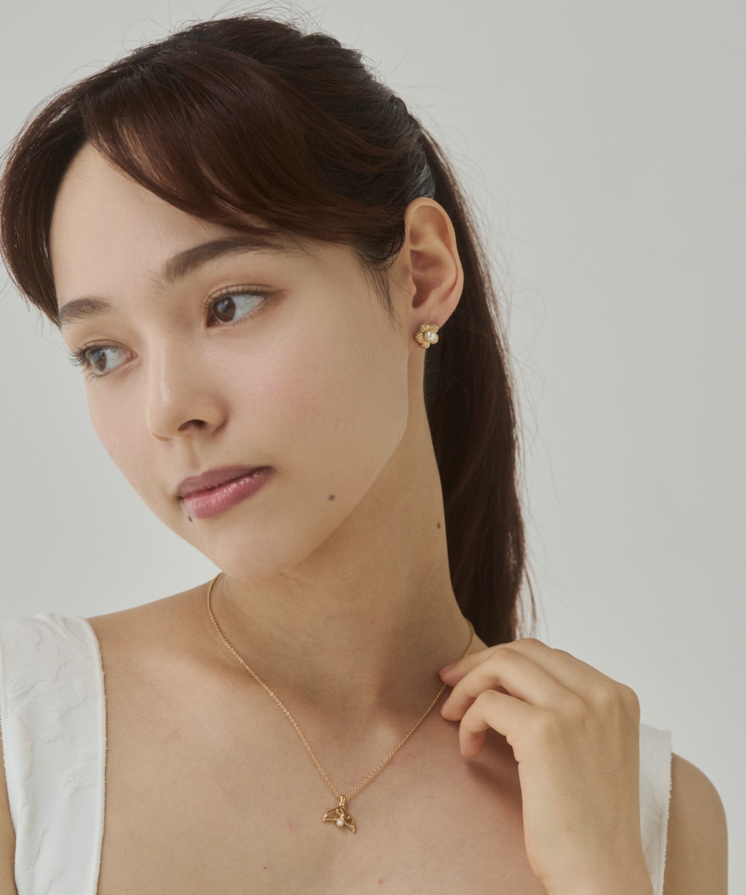 ciite' シーテ ピアス（両耳用） パール フラワーピアス（両耳用）