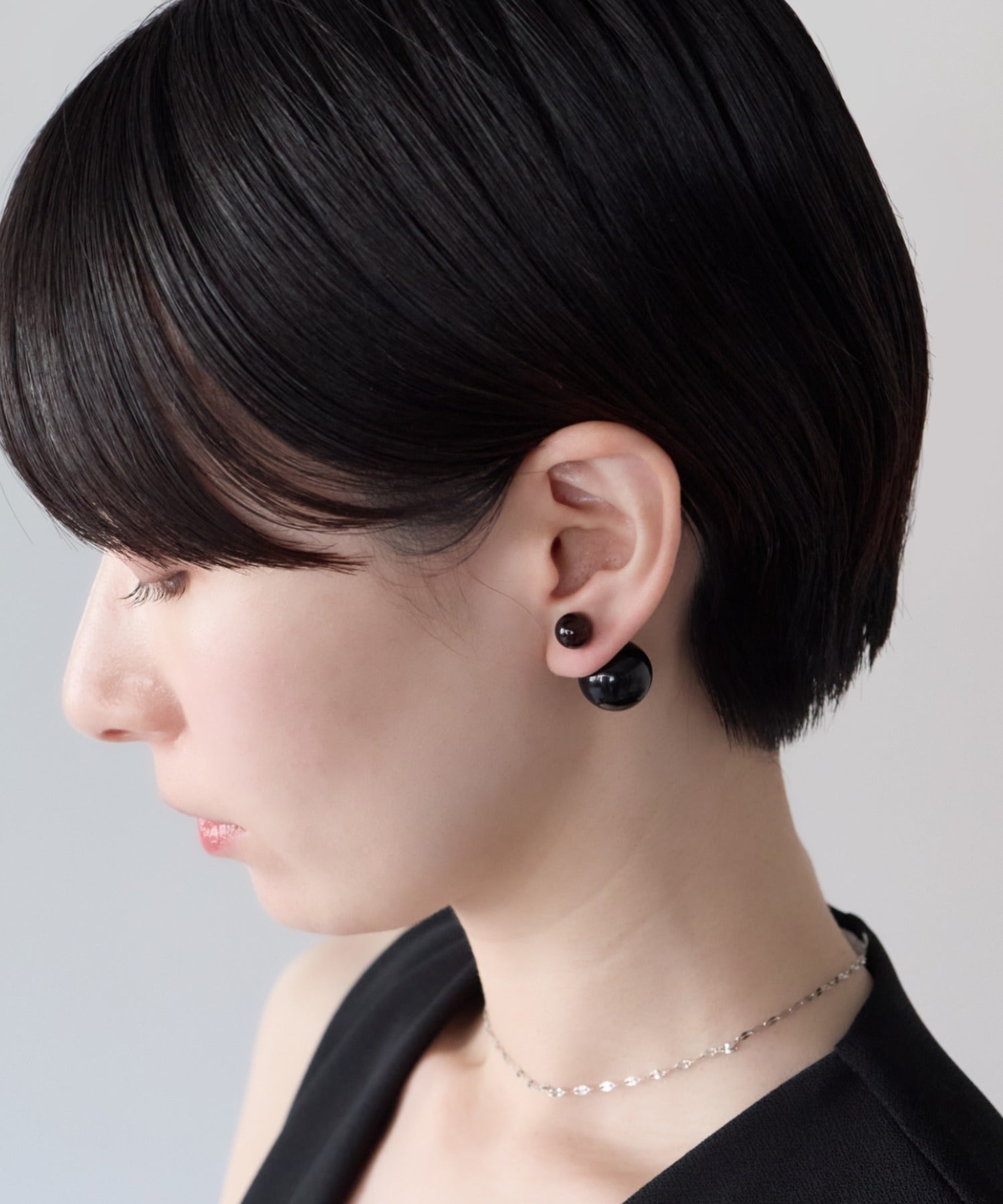 ciite' シーテ ピアス（両耳用） シリコン付 ダブルボール ピアス
