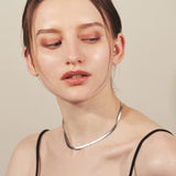 ciite' シーテ ネックレス 【 金属アレルギー対応 】 4mm スネークチェーンネックレス サージカルステンレス