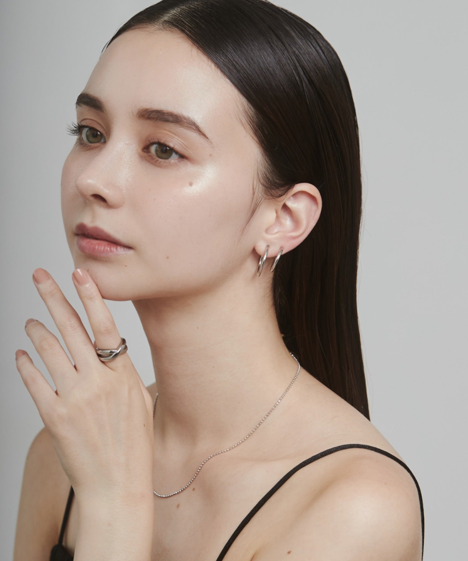 ciite' シーテ ピアス（両耳用） 【 金属アレルギー対応 】 シンプルフープイヤリング 3ペアセット サージカルステンレス (両耳用)