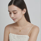 ciite' シーテ ネックレス 【 金属アレルギー対応 】 ビジュープレートネックレス サージカルステンレス