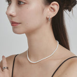 ciite' シーテ ネックレス 【 金属アレルギー対応 】 シンプルパールネックレス サージカルステンレス