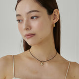 ciite' シーテ ネックレス メタルハートトップ コードチョーカー / ネックレス