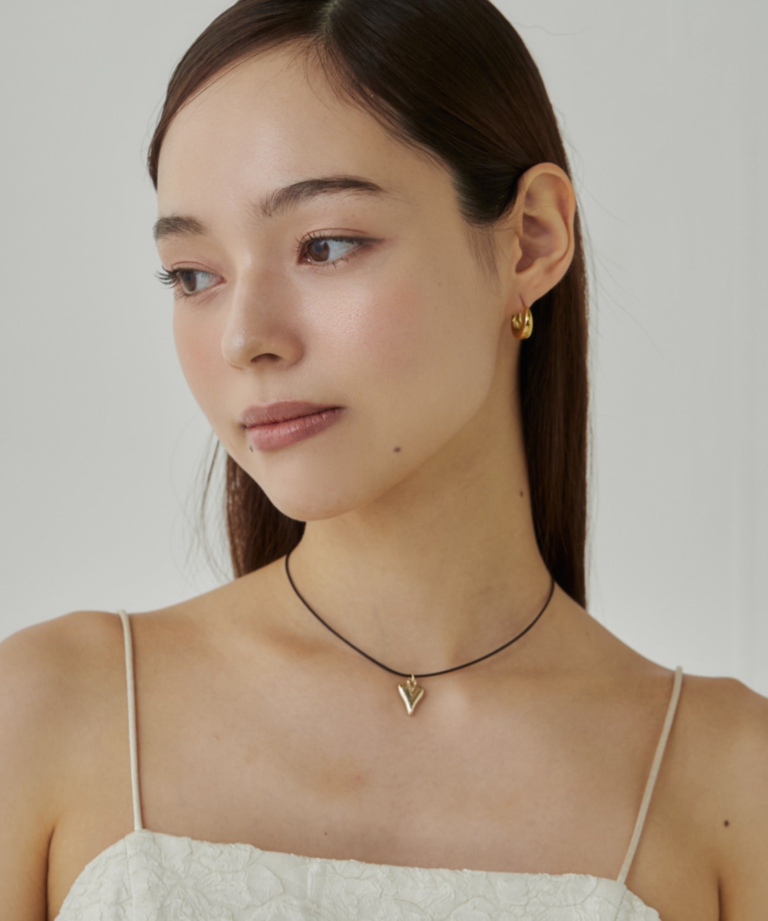 ciite' シーテ ネックレス メタルハートトップ コードチョーカー / ネックレス