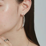 ciite' シーテ ピアス（両耳用） 大ぶり立体オーバルフープピアス (両耳用)