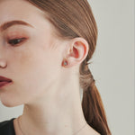 ciite' シーテ ピアス（両耳用） 【 金属アレルギー対応 】 シンプルビジューピアス サージカルステンレス (両耳用)