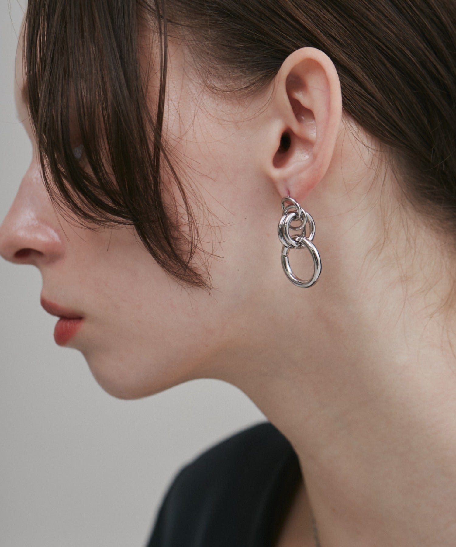 ciite' シーテ ピアス（両耳用） 【 金属アレルギー対応 】 モチーフサークルピアス サージカルステンレス (両耳用)