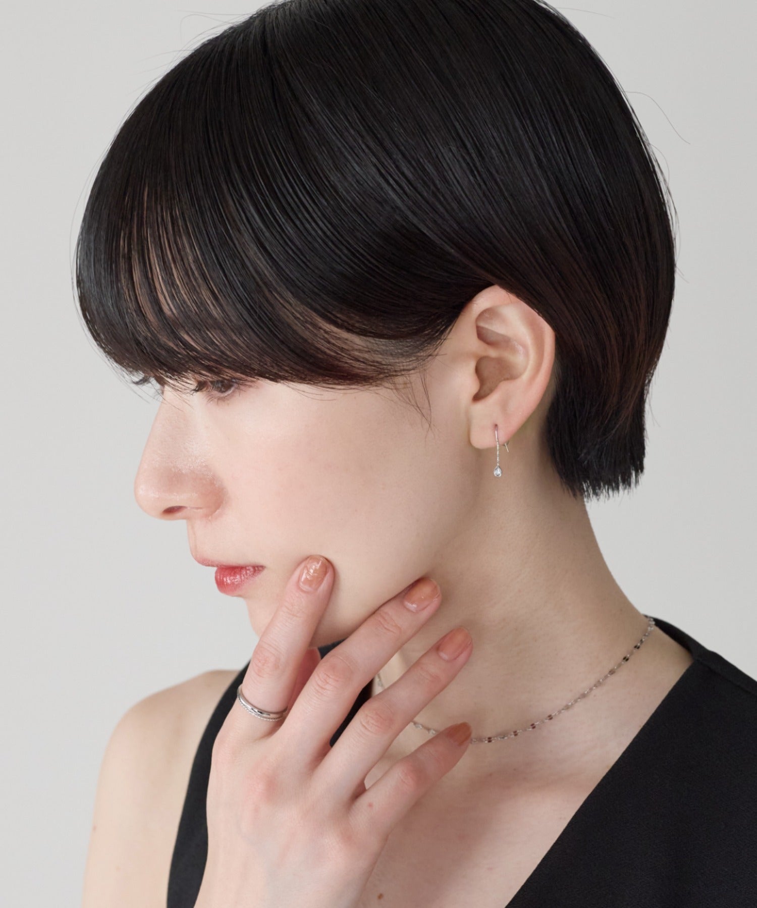 ciite' シーテ ピアス（両耳用） 【金属アレルギー対応】シズクデザインピアス（両耳用） サージカルステンレス