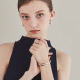 ciite' シーテ ブレスレット 【 金属アレルギー対応 】 2ラインバングル / ブレスレット サージカルステンレス