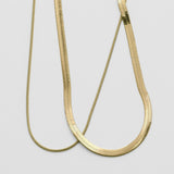 ciite' シーテ ネックレス 【 金属アレルギー対応 】 2連スネークチェーンネックレス サージカルステンレス