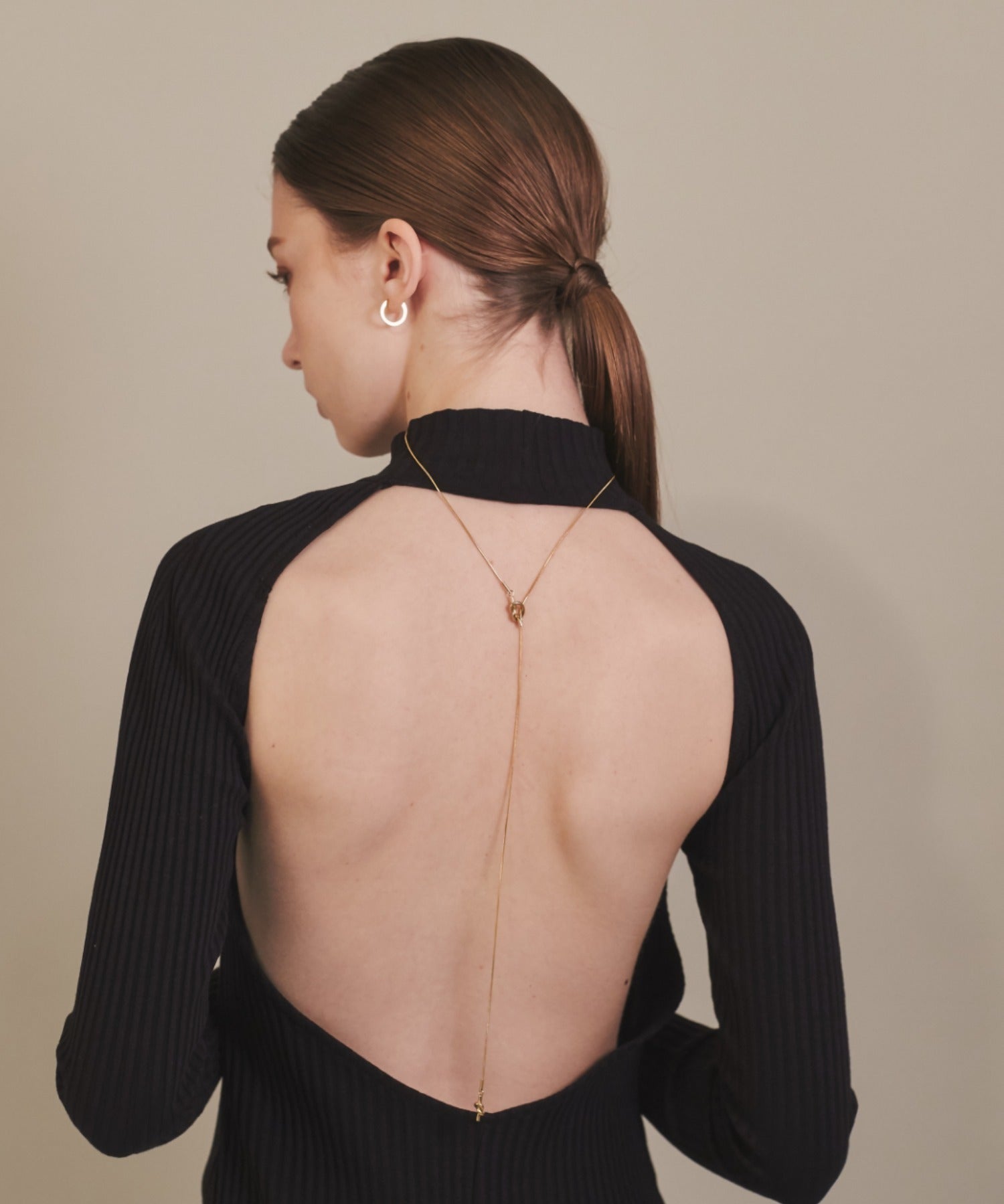 ciite' シーテ ネックレス 【 金属アレルギー対応 】 ノットチェーンロングネックレス サージカルステンレス