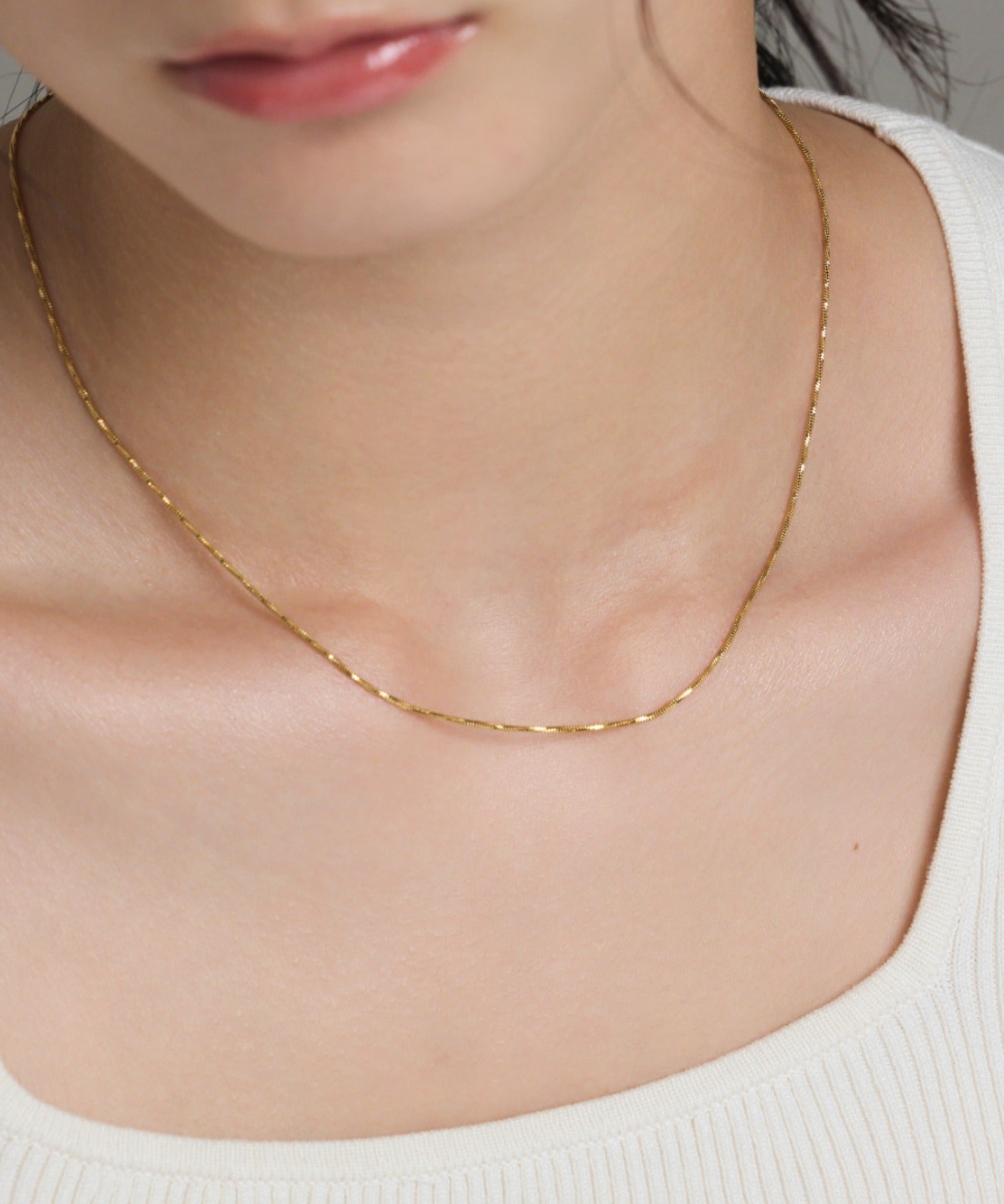 ciite' シーテ ネックレス 【 金属アレルギー対応 】 ツイストチェーンネックレス サージカルステンレス