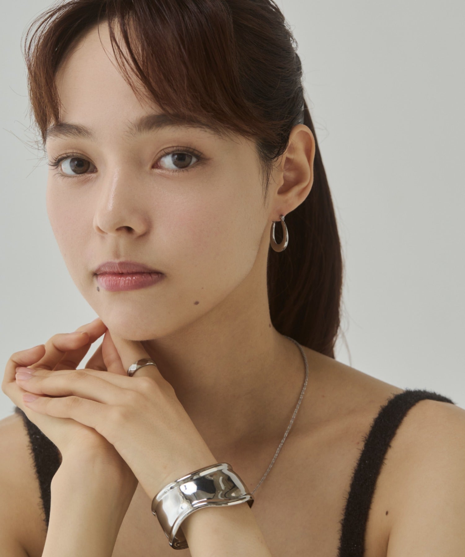 ciite' シーテ ピアス（両耳用） 【 金属アレルギー対応 】オーバルフープピアス サージカルステンレス（両耳用）
