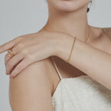 ciite' シーテ ブレスレット 【 金属アレルギー対応 】グリッターチェーンブレスレット サージカルステンレス