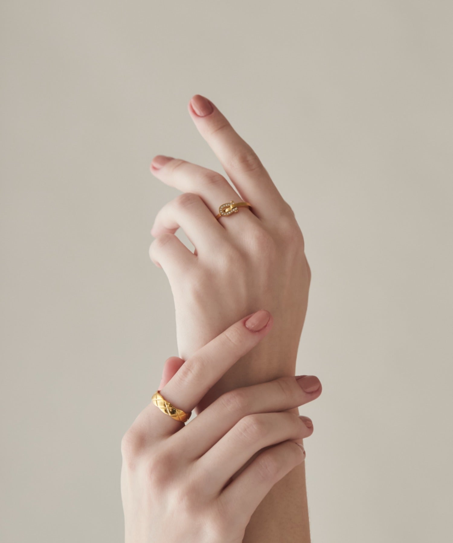 ciite' シーテ リング 【 金属アレルギー対応 】 ホースシュービジュー リング サージカルステンレス