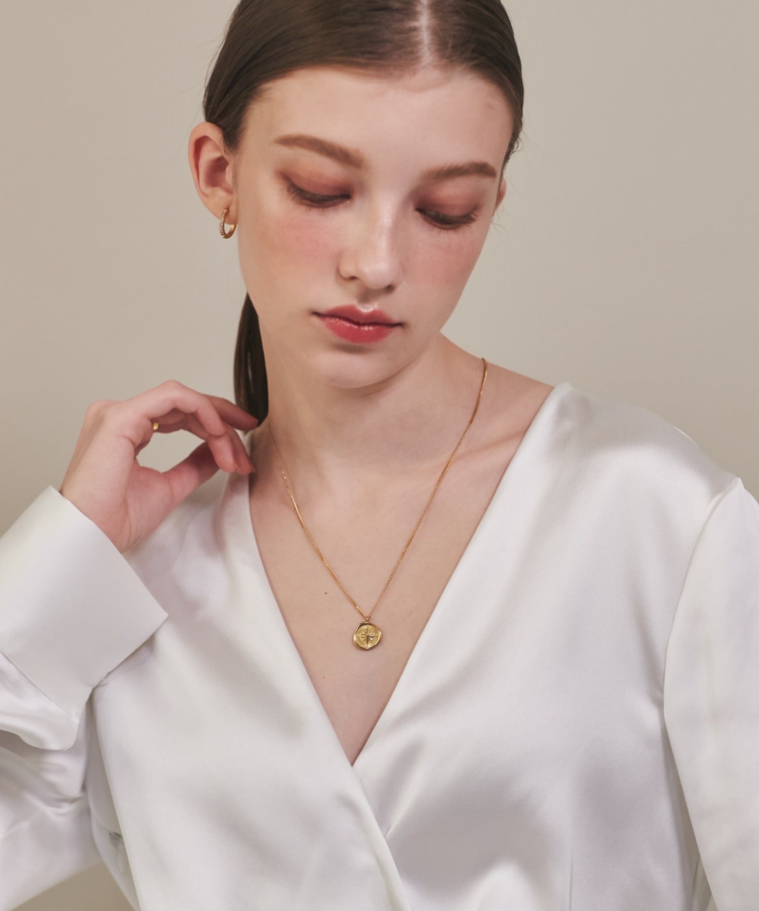 ciite' シーテ ネックレス 【 金属アレルギー対応 】 コインネックレス サージカルステンレス