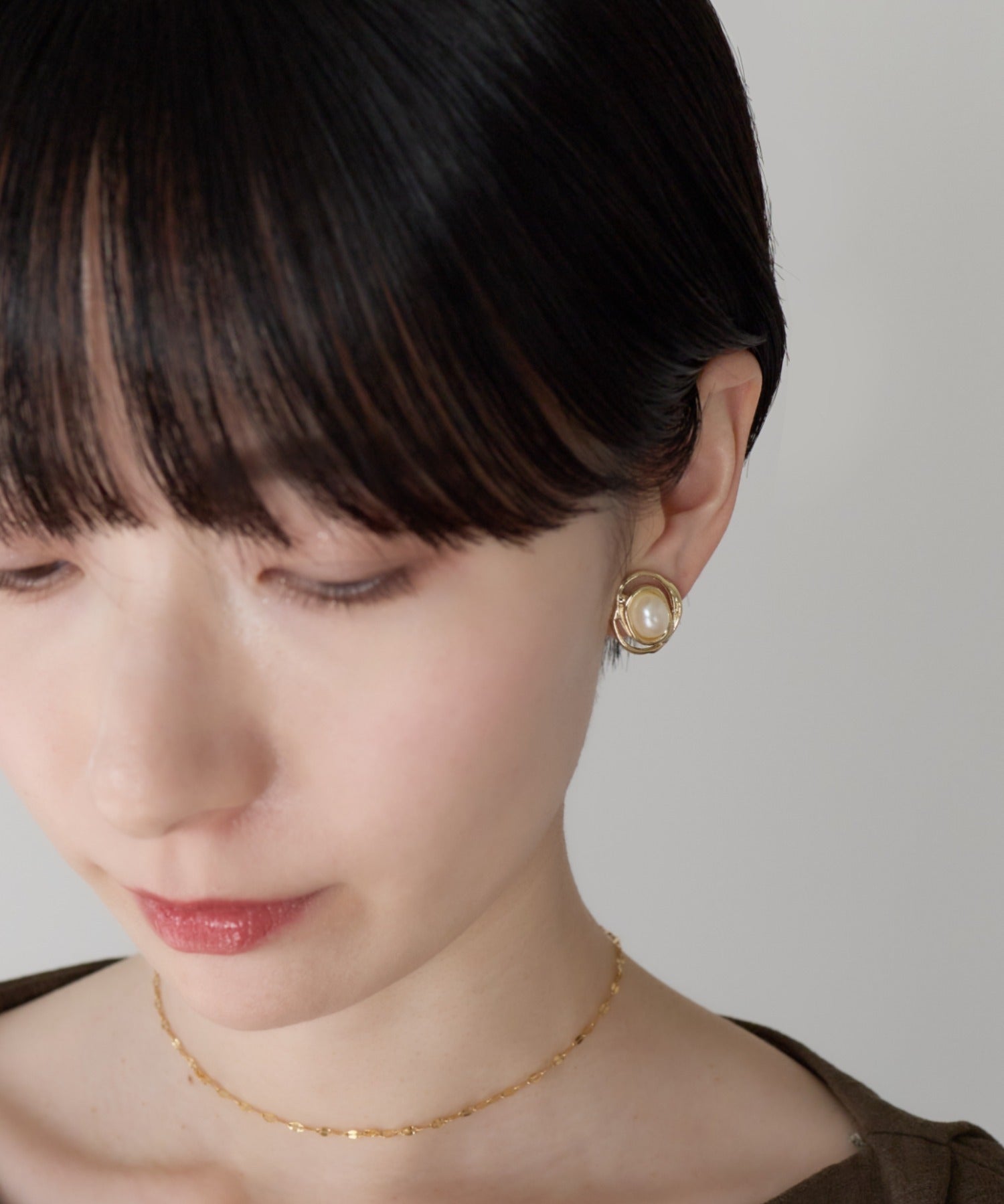 ciite' シーテ イヤリング シリコン付 デザインパール イヤリング