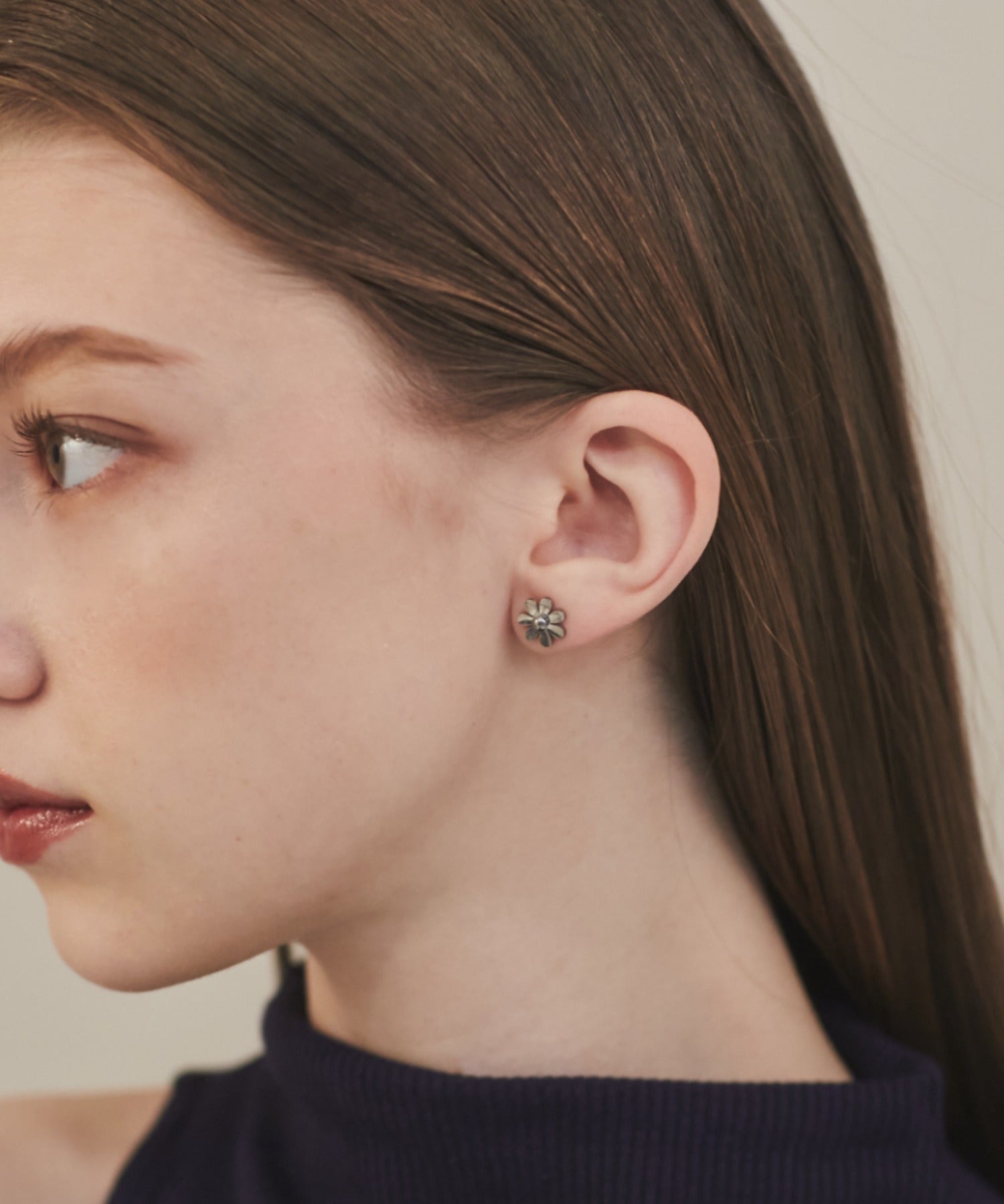 ciite' シーテ ピアス（両耳用） 【 金属アレルギー対応 】 フラワーモチーフピアス サージカルステンレス (両耳用)