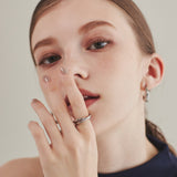 ciite' シーテ リング 【 金属アレルギー対応 】 2連リング サージカルステンレス