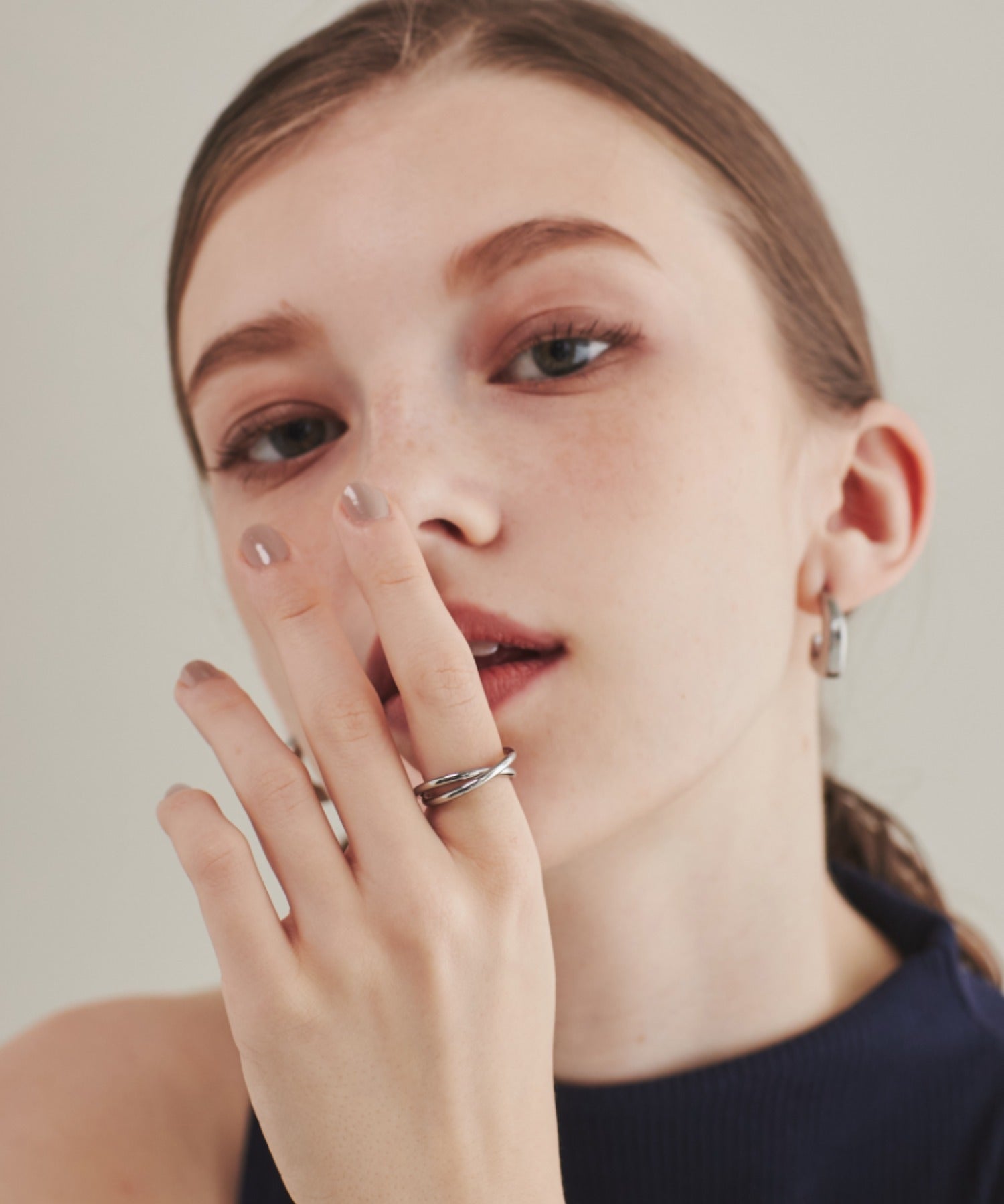 ciite' シーテ リング 【 金属アレルギー対応 】 2連リング サージカルステンレス