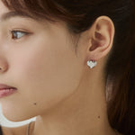 ciite' シーテ ピアス（両耳用） 【 金属アレルギー対応 】デザインハートピアス サージカルステンレス（両耳用）