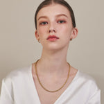 ciite' シーテ ネックレス 【 金属アレルギー対応 】 ツイストチェーンネックレス サージカルステンレス