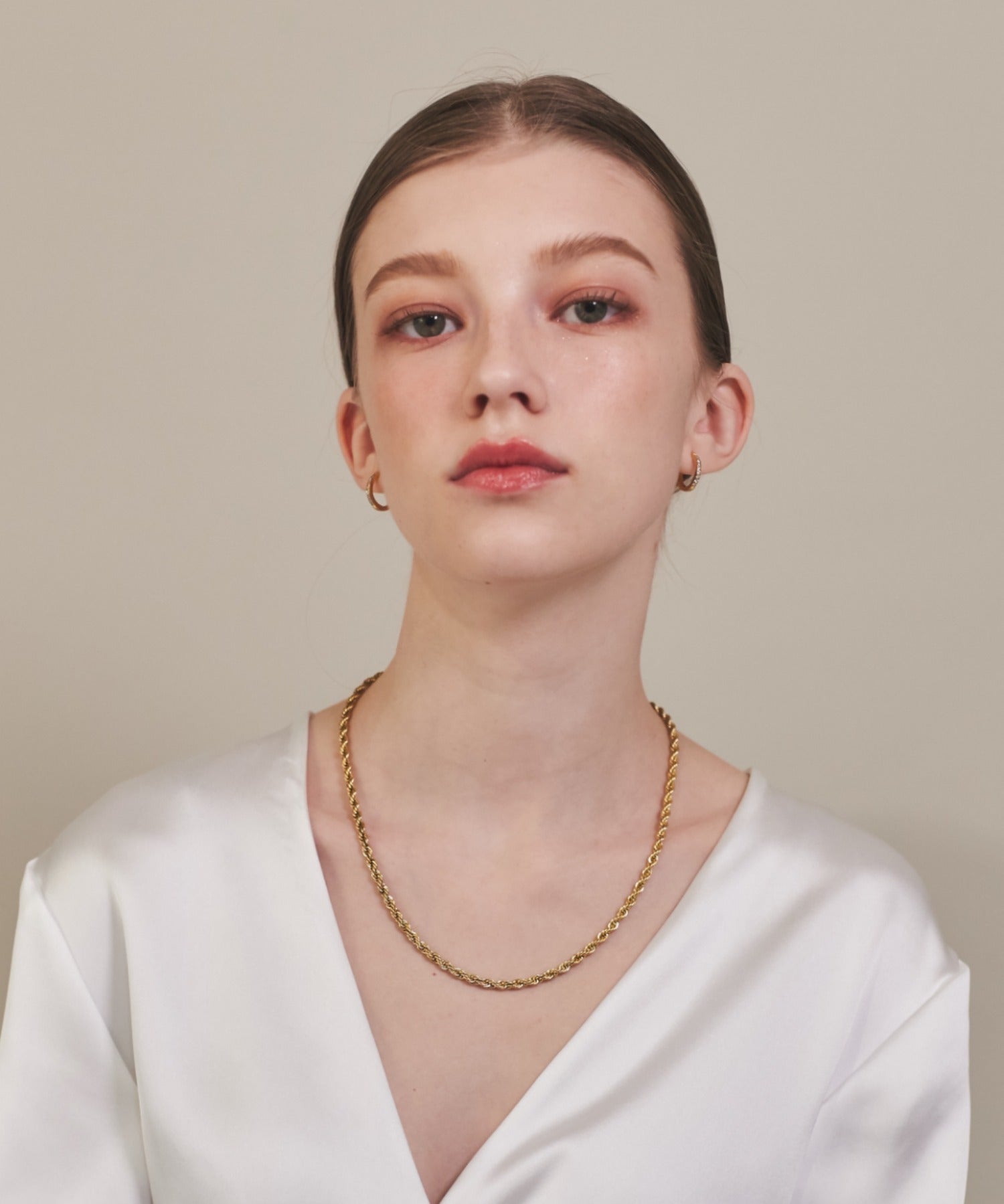 ciite' シーテ ネックレス 【 金属アレルギー対応 】 ツイストチェーンネックレス サージカルステンレス