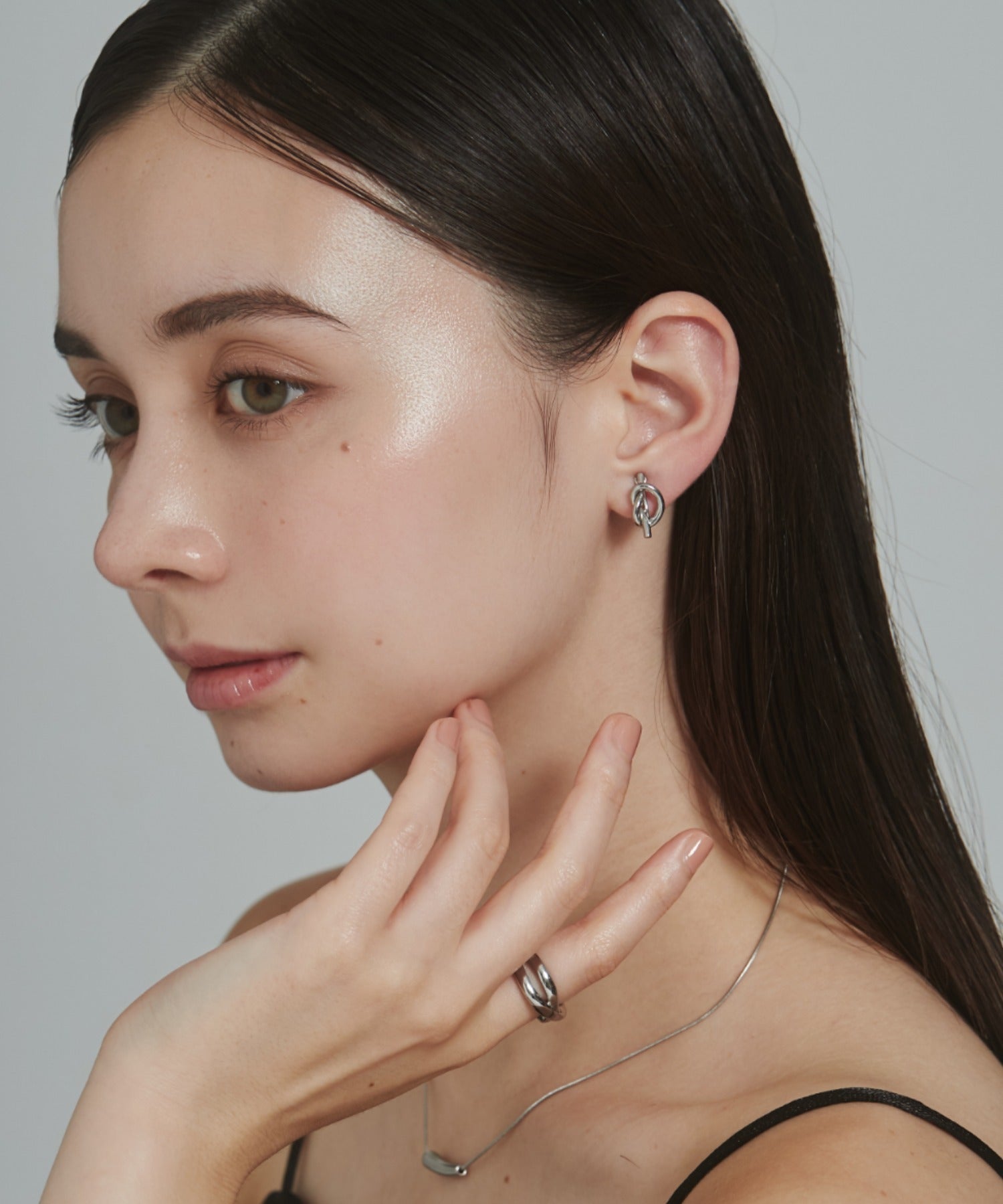 ciite' シーテ イヤリング 【 金属アレルギー対応 】 ノット イヤリング サージカルステンレス (両耳用)