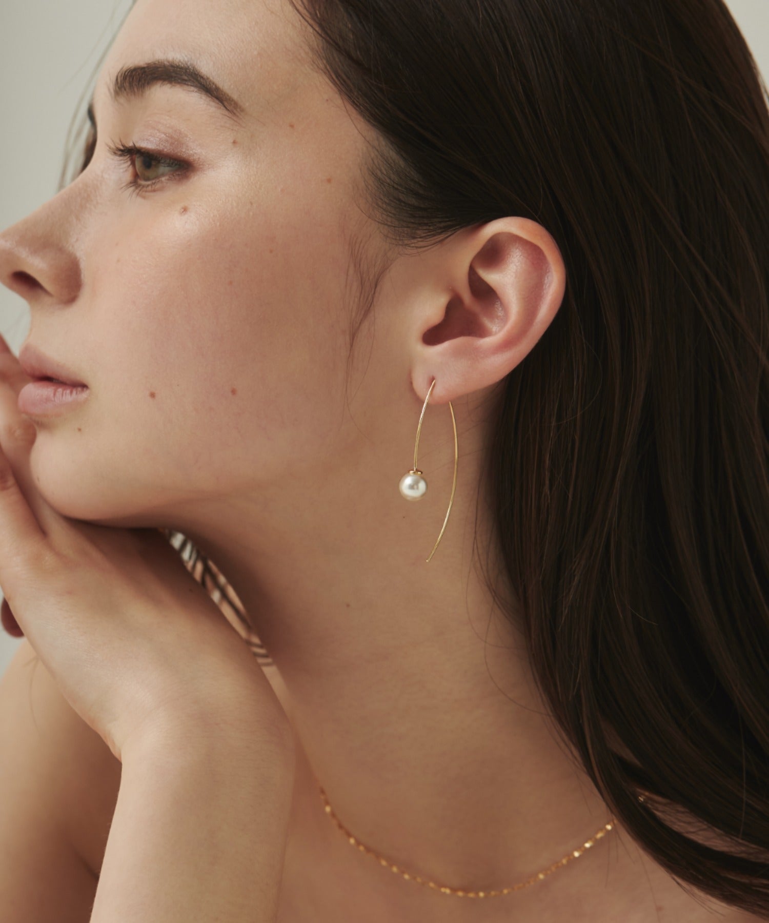 ciite' シーテ ピアス（両耳用） パールフックピアス (両耳用)