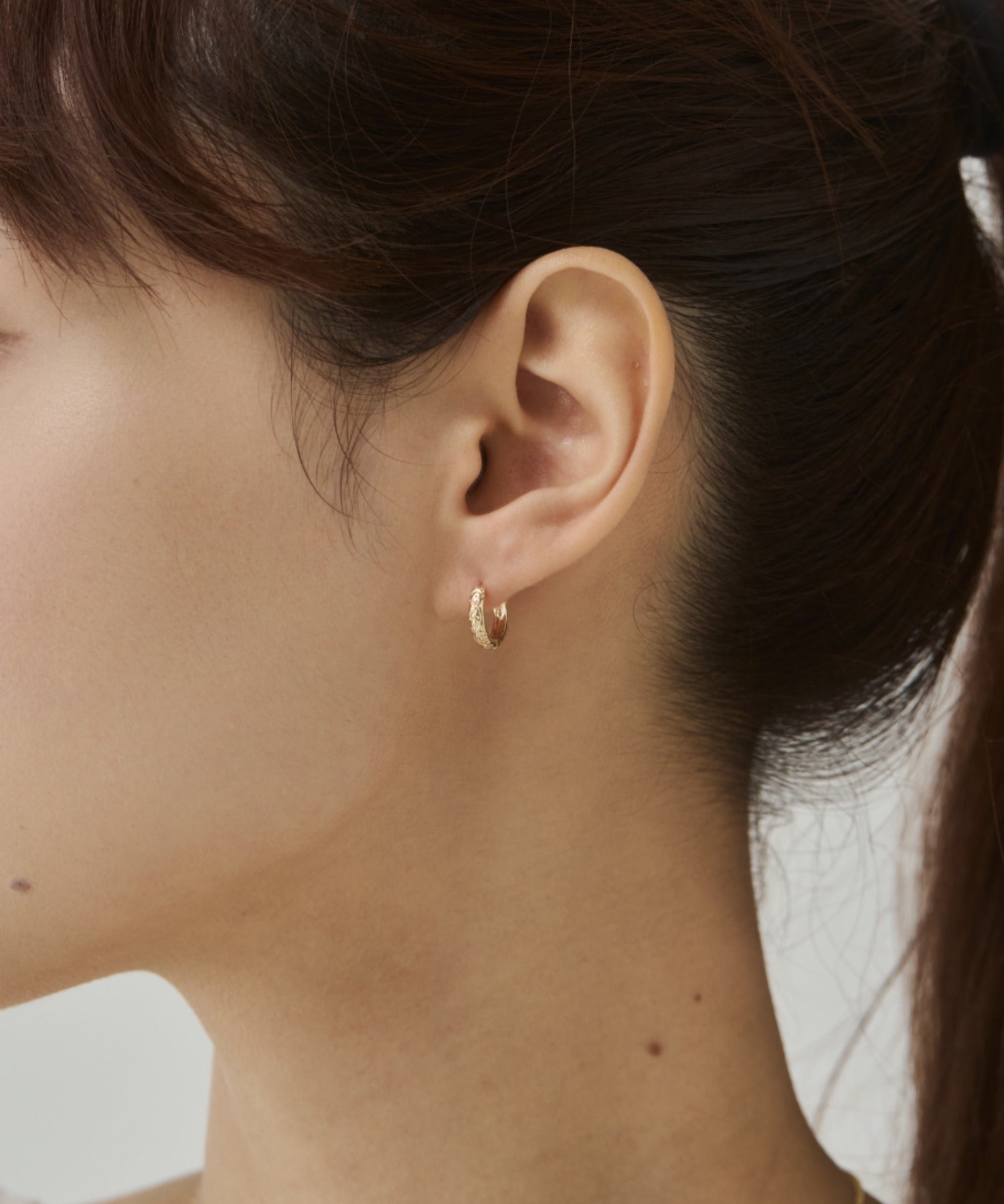 ciite' シーテ ピアス（両耳用） ニュアンス ミニフープピアス（両耳用）