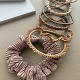 ciite' シーテ ヘアゴム チョコブラウンゴム ヘアゴムセット