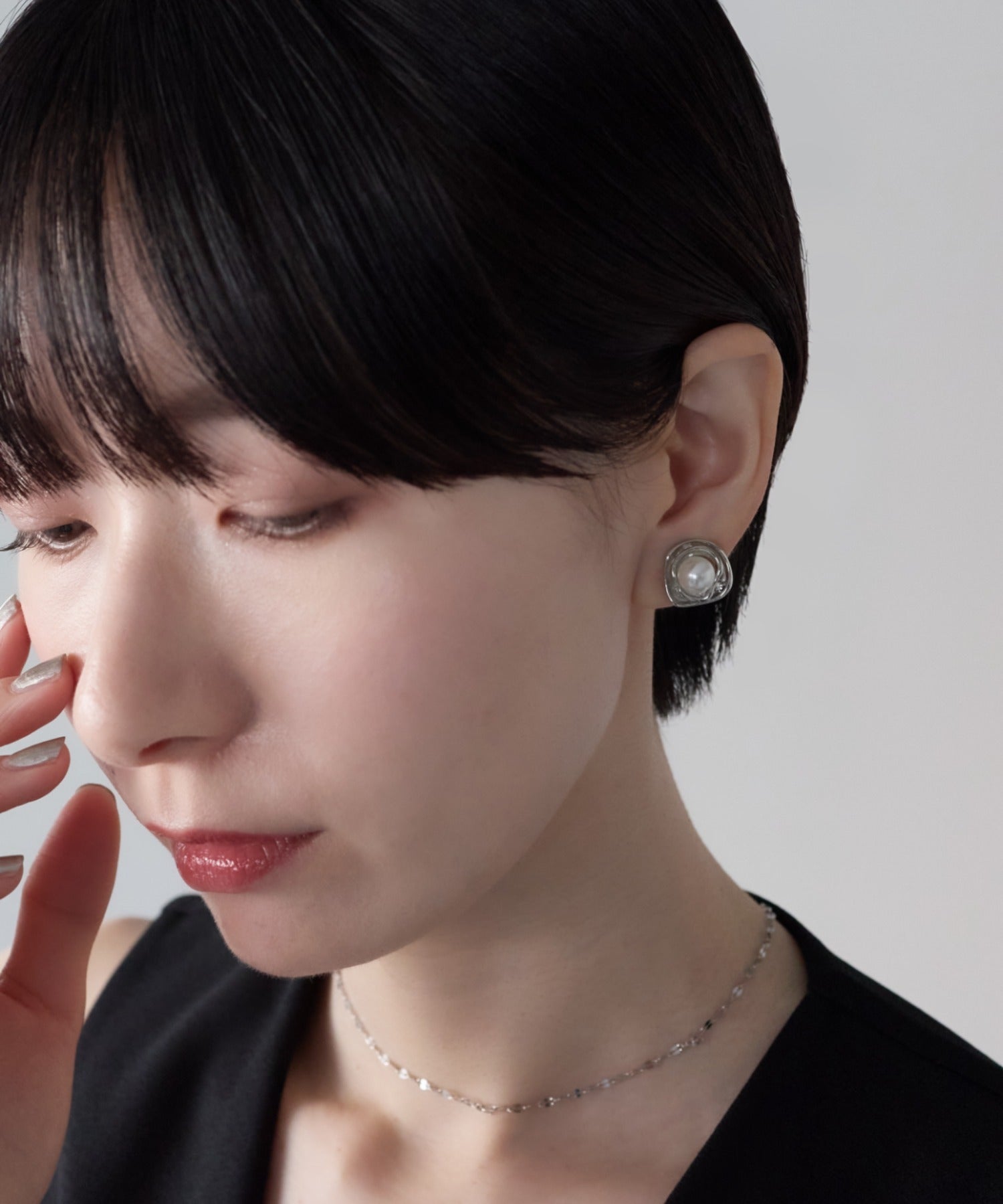 ciite' シーテ イヤリング シリコン付 デザインパール イヤリング