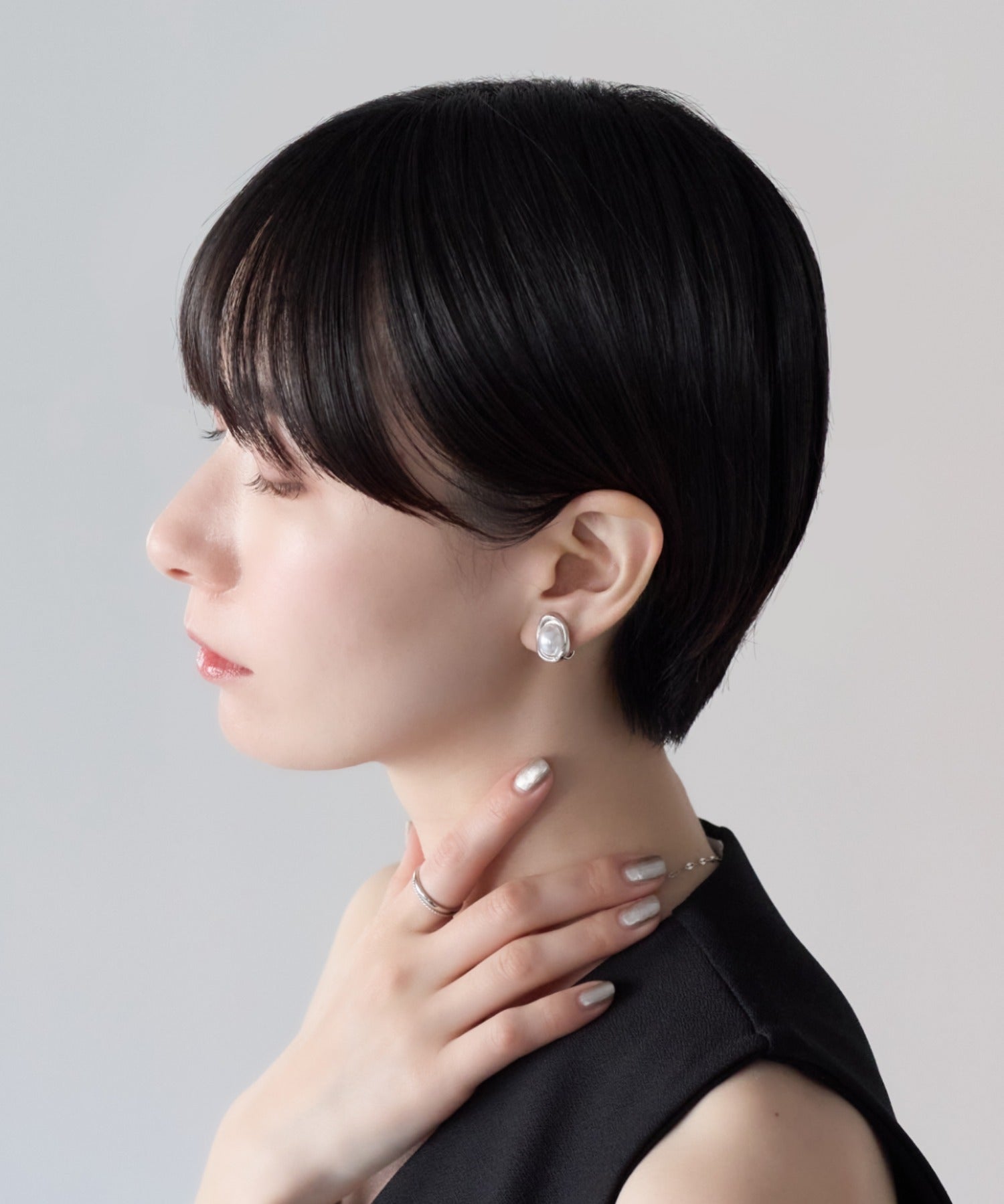 ciite' シーテ イヤリング シリコン付 デザインパール イヤリング