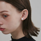 ciite' シーテ イヤリング 【 金属アレルギー対応 】 シンプルパールイヤリング サージカルステンレス (両耳用)