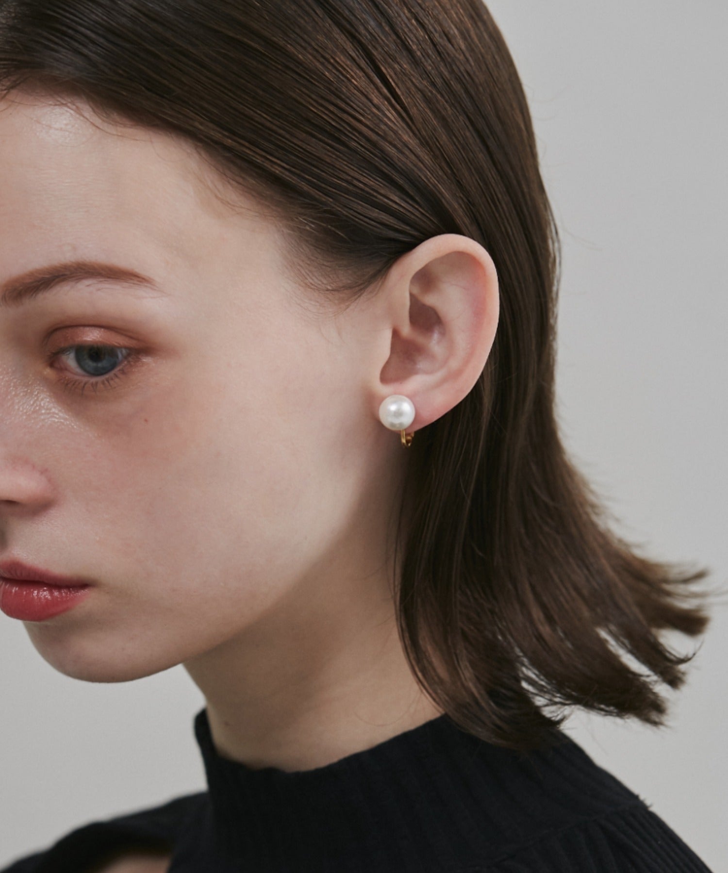 ciite' シーテ イヤリング 【 金属アレルギー対応 】 シンプルパールイヤリング サージカルステンレス (両耳用)