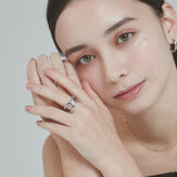 ciite' シーテ リング 【 金属アレルギー対応 】 ビッグクロスリング サージカルステンレス