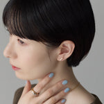 ciite' シーテ ピアス（両耳用） 【金属アレルギー対応】レクタングルバー ピアス