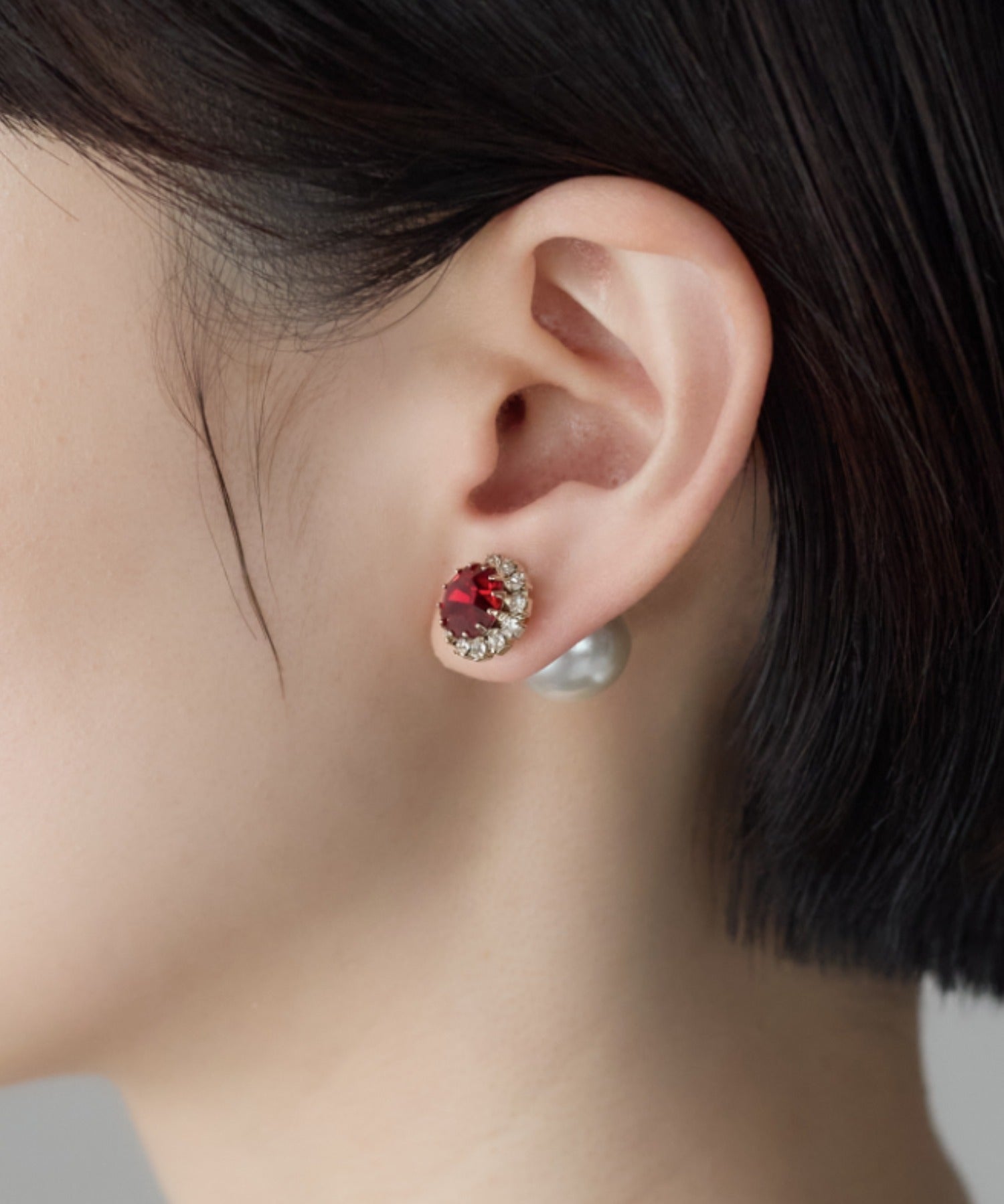 ciite' シーテ ピアス（両耳用） ビジューパールピアス