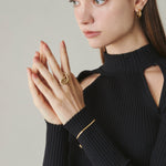 ciite' シーテ ブレスレット 【 金属アレルギー対応 】 シンプルスネークチェーンブレスレット サージカルステンレス