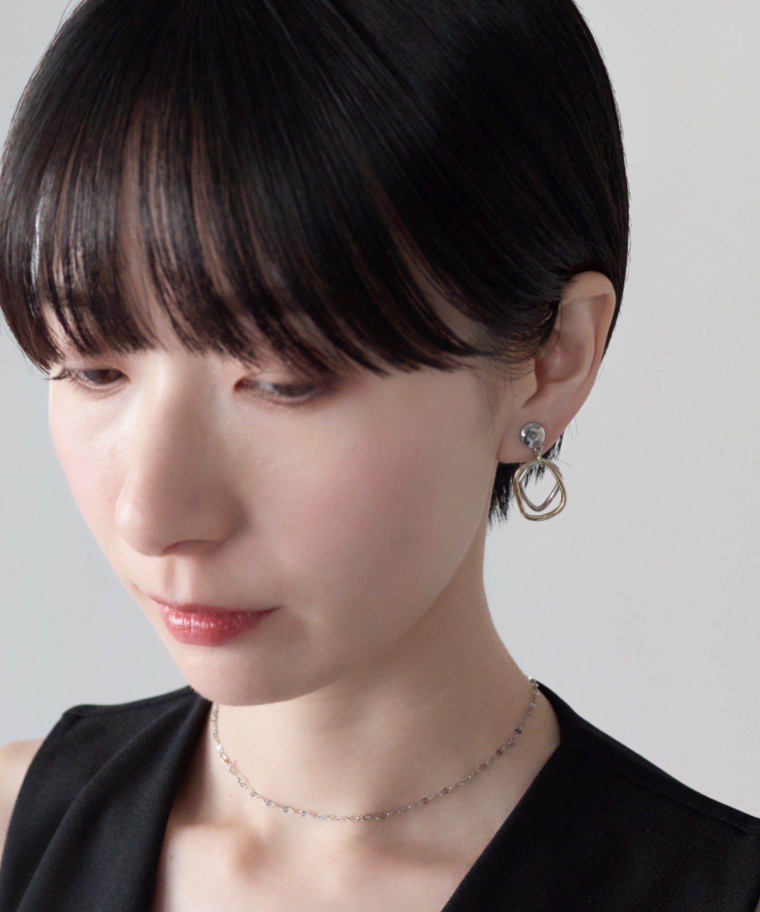 ciite' シーテ イヤリング シリコン付 メタルデザイン イヤリング