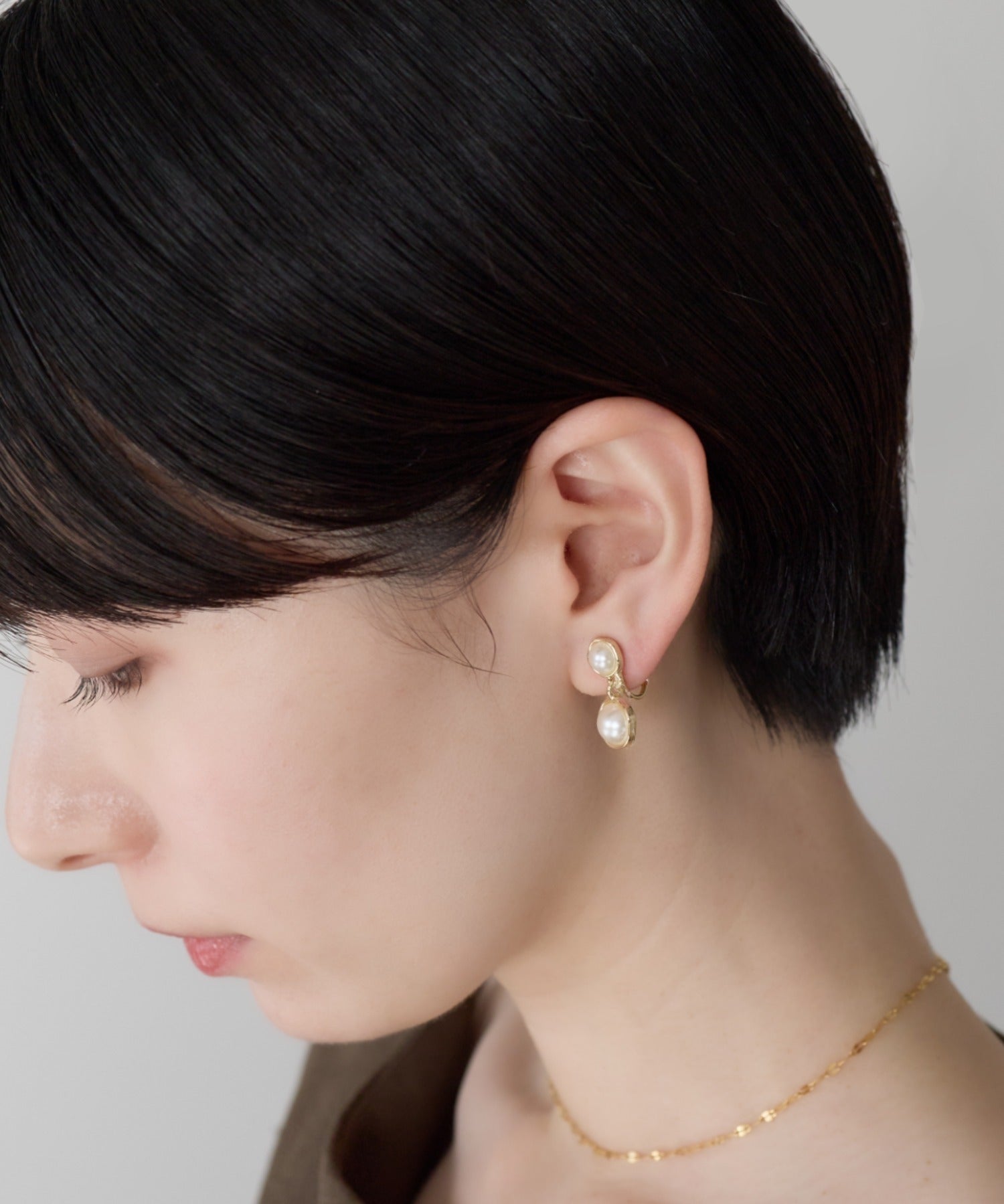 ciite' シーテ イヤリング シリコン付 デザインパール イヤリング